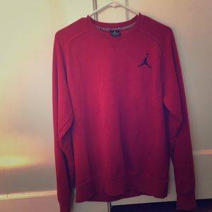 Nike air Jordan red pullover sweatshirt